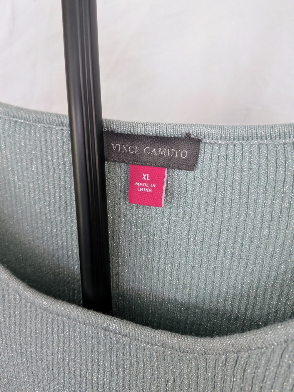 Vince Camuto Women's Mint Sparkle Knit Tank Top New w Tags - Picture 3 of 13
